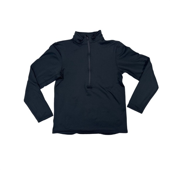 Condor Other - Condor Mens Pullover Quarter Zip Long Sleeve Performance Fleece Top Black Size S